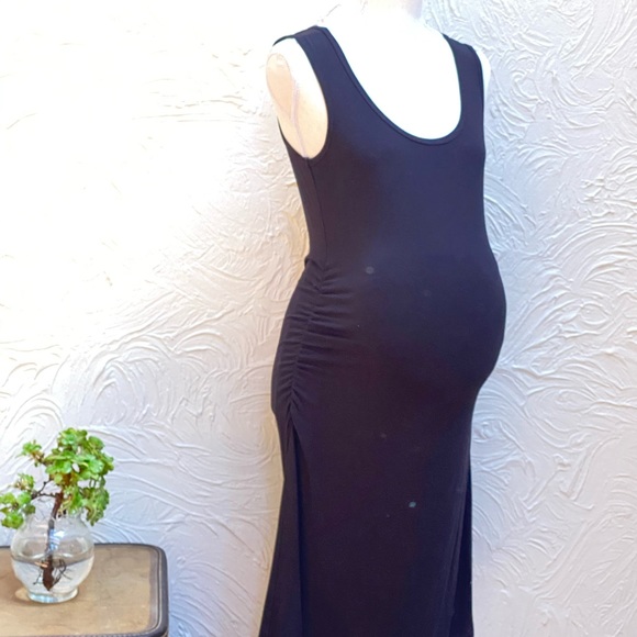SOLD 💝 ROSIE POPE Little Black Maternity Dress Medium - Picture 3 of 6